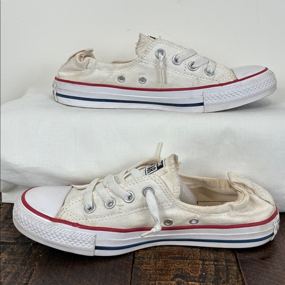 Converse Women’s 8 Chuck Taylor All Star Canvas Sneakers No Tie Stretch Heel - Picture 5 of 8